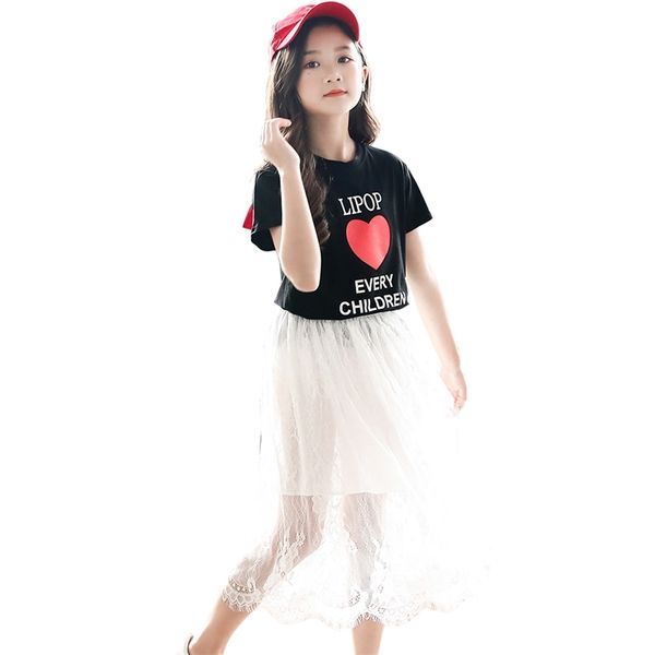 teen girls summer clothing letter tshirt + skirt clothes for heart pattern kids teenage children's 210528, White
teen girls summer clothing letter tshirt + skirt clothes for heart pattern kids teenage children's 210528, White