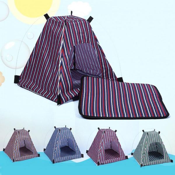 cat beds & furniture removable washable dog kennel foldable striped pattern cattery pet tent nest
cat beds & furniture removable washable dog kennel foldable striped pattern cattery pet tent nest