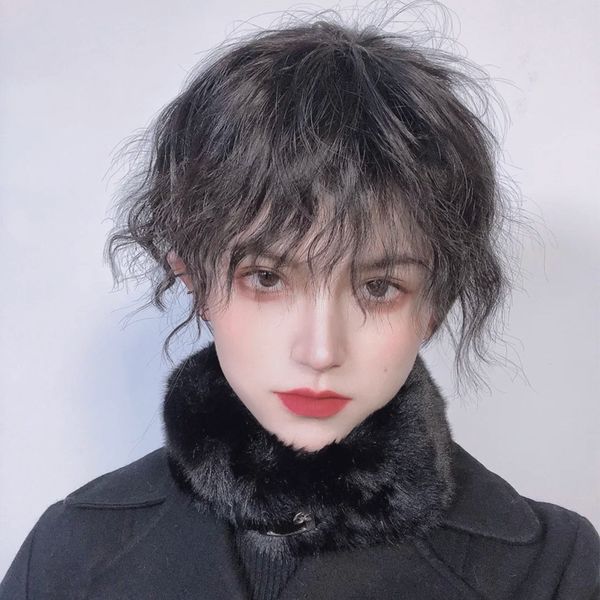 wig popular red european net and american tin foil fireworks wig fag mao juvenile sense curly hair men and women cos short foaming face, Black
wig popular red european net and american tin foil fireworks wig fag mao juvenile sense curly hair men and women cos short foaming face, Black