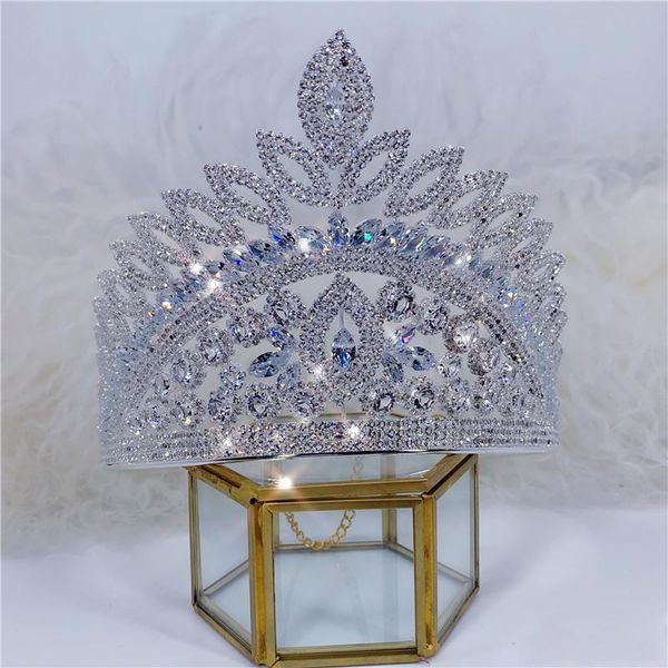 hair clips & barrettes noble baroque bride wedding big round crown headdress girl birthday party banquet jewelry zircon rhinestone, Golden;silver
hair clips & barrettes noble baroque bride wedding big round crown headdress girl birthday party banquet jewelry zircon rhinestone, Golden;silver