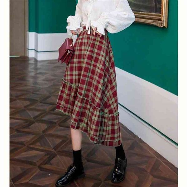 korean style woman red plaid skirt high waist ladies casual irregular mermaid female students fashion streetweat 210421, Black
korean style woman red plaid skirt high waist ladies casual irregular mermaid female students fashion streetweat 210421, Black