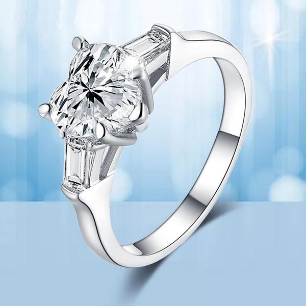 cluster rings luxury 100% 925 sterling silver created wedding heart for women pass diamond test elegant party fine jewelry gift, Golden;silver
cluster rings luxury 100% 925 sterling silver created wedding heart for women pass diamond test elegant party fine jewelry gift, Golden;silver