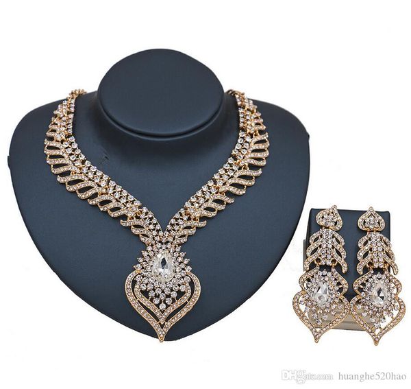 new luxury rhinestone bridal wedding jewelry flower design women party statement necklace earrings crystal jewelry sets, Black
new luxury rhinestone bridal wedding jewelry flower design women party statement necklace earrings crystal jewelry sets, Black