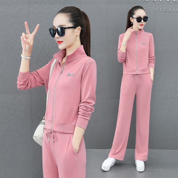 sportswear women's spring and autumn sweater 2021 new korean casual wear large size slim two-piece set fashion, Gray
sportswear women's spring and autumn sweater 2021 new korean casual wear large size slim two-piece set fashion, Gray