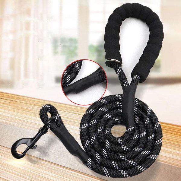 comfortable foam handle large dog leash nylon rope pet lead big mountain climbing reflective training leashes collars &
comfortable foam handle large dog leash nylon rope pet lead big mountain climbing reflective training leashes collars &