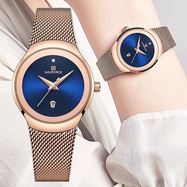 wristwatches naviforce women fashion gold quartz watch lady casual waterproof simple wristwatch gift for girls wife saat relogio feminino, Slivery;brown
wristwatches naviforce women fashion gold quartz watch lady casual waterproof simple wristwatch gift for girls wife saat relogio feminino, Slivery;brown