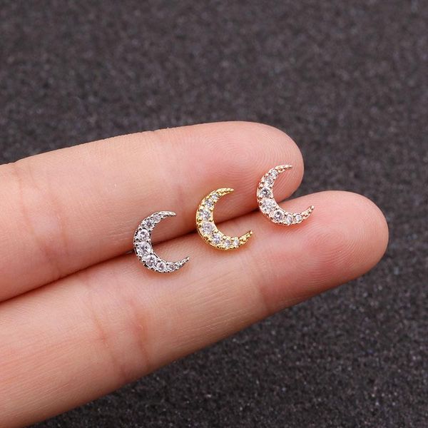 other 16g moon bar cartilage piercing stud helix jewelry tragus conch rook earlobe screw back earring, Slivery;golden
other 16g moon bar cartilage piercing stud helix jewelry tragus conch rook earlobe screw back earring, Slivery;golden