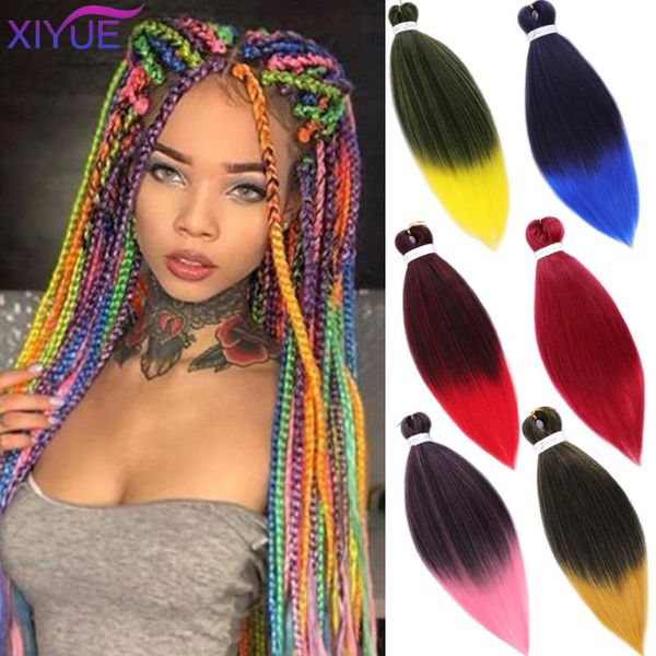 human ponytails xiyue 26inches100g yaki straight synthetic hair extension pre stretched jumbo braids kanekalon braiding, Black 
human ponytails xiyue 26inches100g yaki straight synthetic hair extension pre stretched jumbo braids kanekalon braiding, Black