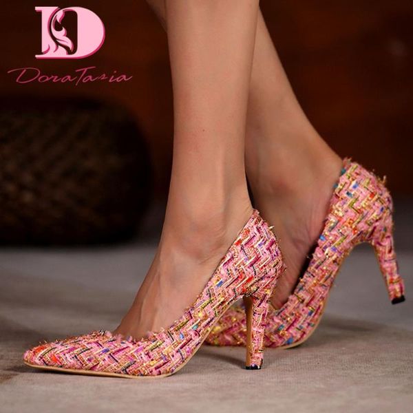 dress shoes doratasia brand design elegant concise women's pumps autumn spring thin high heels ladies classic temperament, Black
dress shoes doratasia brand design elegant concise women's pumps autumn spring thin high heels ladies classic temperament, Black