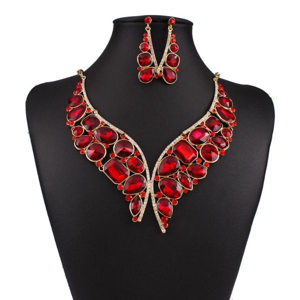 earrings & necklace bridal accessories exaggerated collarbone chain the fashion big rhinestone set, Silver
earrings & necklace bridal accessories exaggerated collarbone chain the fashion big rhinestone set, Silver