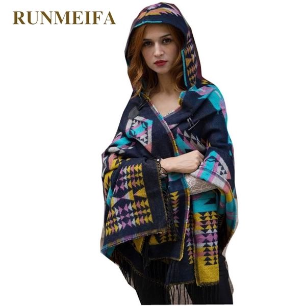 runmeifa winter warm poncho for women retro geometric cape femme ponchos and capes woman hooded coat cloak tippet plus size 211110, Blue;gray
runmeifa winter warm poncho for women retro geometric cape femme ponchos and capes woman hooded coat cloak tippet plus size 211110, Blue;gray