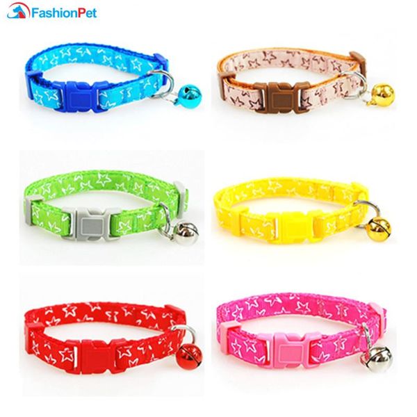 dog collars & leashes fahison two sizes nylon collar star printed pet product cat puppy with bell
dog collars & leashes fahison two sizes nylon collar star printed pet product cat puppy with bell