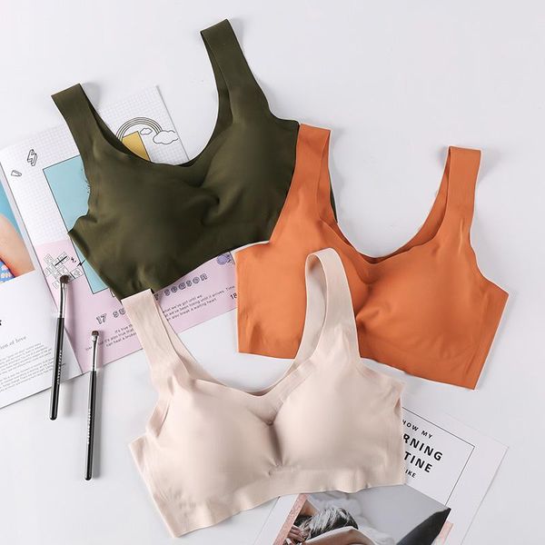 gym clothing underwear women comfortable seamless bra breathable sportswear vest-style female without underwire haut femme#2l5, White;black
gym clothing underwear women comfortable seamless bra breathable sportswear vest-style female without underwire haut femme#2l5, White;black