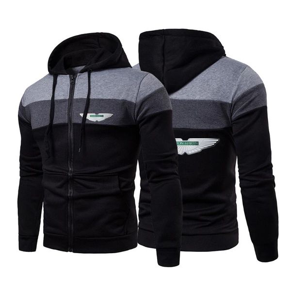 men's hoodies & sweatshirts 2021 men aston printing fashion custom leisure hooded zipper hip hop splicing streetwear jackets, Black
men's hoodies & sweatshirts 2021 men aston printing fashion custom leisure hooded zipper hip hop splicing streetwear jackets, Black