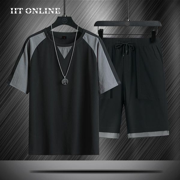 men's tracksuits shorts sets men casual summer short sleeved tracksuit harajuku printed t-shirts 2 pc sportswear jogging breathable swe, Gray
men's tracksuits shorts sets men casual summer short sleeved tracksuit harajuku printed t-shirts 2 pc sportswear jogging breathable swe, Gray