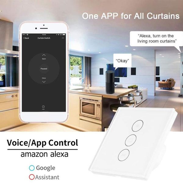 smart home control 100-240v electrical blinds wifi curtain switch 750 degree flame retardant abs touch app voice 50hz-60hz
smart home control 100-240v electrical blinds wifi curtain switch 750 degree flame retardant abs touch app voice 50hz-60hz