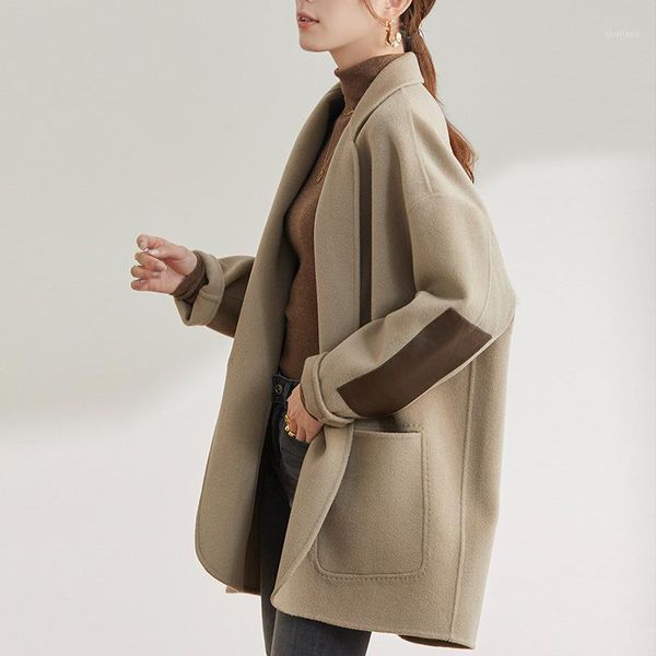 women's wool & blends small tweed coat 2021 hepburn suit cotton high-end double-sided cashmere trend, Black
women's wool & blends small tweed coat 2021 hepburn suit cotton high-end double-sided cashmere trend, Black
