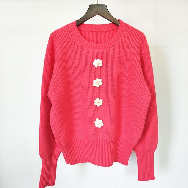 59% off factory outlet store winter pure color flower round neck long sleeve knitted for women, White;black
59% off factory outlet store winter pure color flower round neck long sleeve knitted for women, White;black