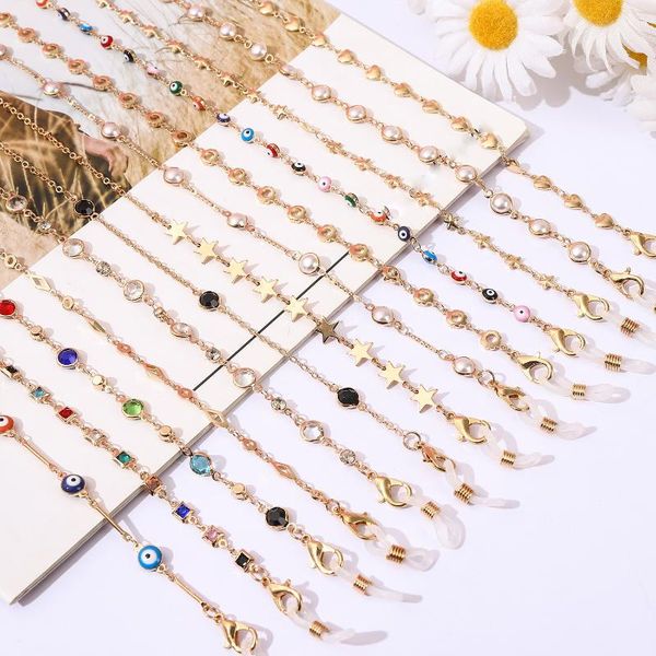 sunglasses frames glasses chain lanyards fashion retro mask strap women reading beaded eyewear cord necklace, Silver
sunglasses frames glasses chain lanyards fashion retro mask strap women reading beaded eyewear cord necklace, Silver
