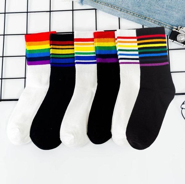 socks & hosiery women cotton rainbow men fashion ins autumn winter hongkong street striped sport long crew, Black;white
socks & hosiery women cotton rainbow men fashion ins autumn winter hongkong street striped sport long crew, Black;white