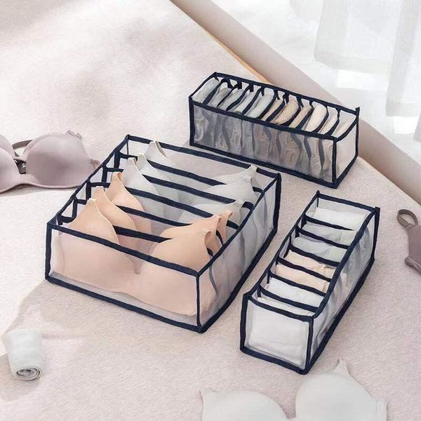 storage drawers mesh underwear box, three piece set, foldable drawer sock artifact, bra and compartment finishing bag
storage drawers mesh underwear box, three piece set, foldable drawer sock artifact, bra and compartment finishing bag