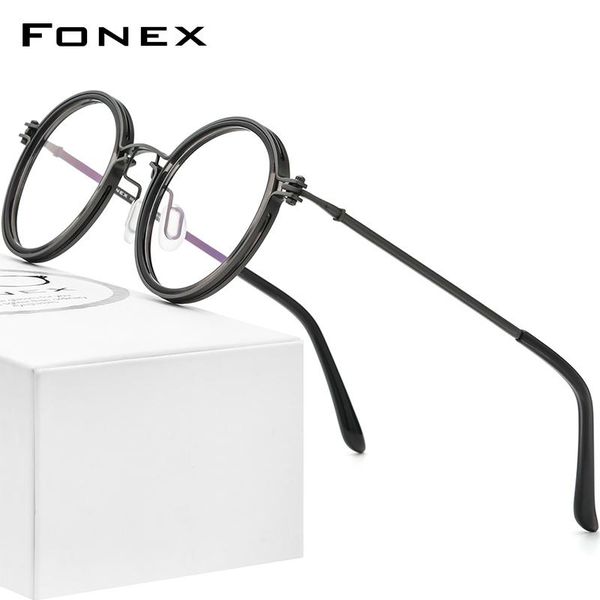fashion sunglasses frames fonex acetate titanium eyeglasses frame men vintage round prescription glasses women optical spectacles korean eye, Black
fashion sunglasses frames fonex acetate titanium eyeglasses frame men vintage round prescription glasses women optical spectacles korean eye, Black
