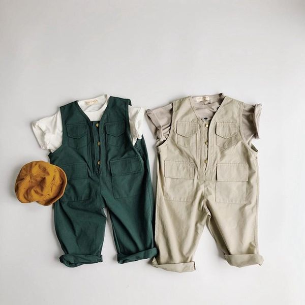 kids baby boys and girls fashion clothes spring sleeveless pocket loose overalls 1-6 years children soft comfortable jumpsuits, Blue
kids baby boys and girls fashion clothes spring sleeveless pocket loose overalls 1-6 years children soft comfortable jumpsuits, Blue