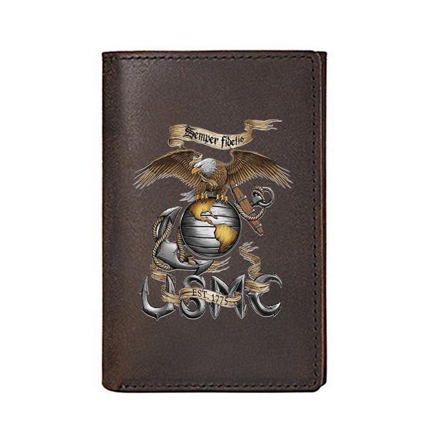 wallets men women wallet genuine leather usmc always loyal printing card holders male slim mini short purse, Red;black
wallets men women wallet genuine leather usmc always loyal printing card holders male slim mini short purse, Red;black