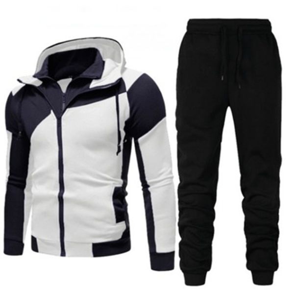 mens splicing colors sets fashion long sleeve cardigan double zipper jackets pants suits designer male winter new casual fitness tracksuits, Gray
mens splicing colors sets fashion long sleeve cardigan double zipper jackets pants suits designer male winter new casual fitness tracksuits, Gray