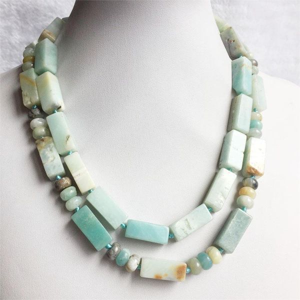 chains 8*20mm huge size amazonite jasper necklace vintage natural stone jewelry noble elegant exquisite beaded chain choker collier, Silver
chains 8*20mm huge size amazonite jasper necklace vintage natural stone jewelry noble elegant exquisite beaded chain choker collier, Silver
