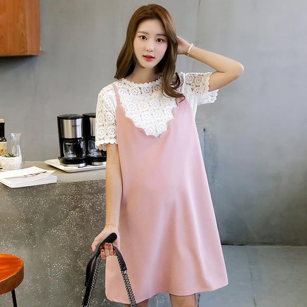 maternity dresses women dress for pregnant lace t-shirt &sling two pieces clothing mother fashion clothes -xxl, White
maternity dresses women dress for pregnant lace t-shirt &sling two pieces clothing mother fashion clothes -xxl, White