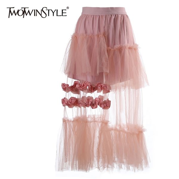 elegant white patchwork mesh skirt for women high waist asymmetrical midi skirts female summer fashion clothes 210521, Black
elegant white patchwork mesh skirt for women high waist asymmetrical midi skirts female summer fashion clothes 210521, Black