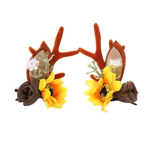 hair clips & barrettes simulation sun flower antler headband children's headdress diy christmas clip, Golden;silver
hair clips & barrettes simulation sun flower antler headband children's headdress diy christmas clip, Golden;silver