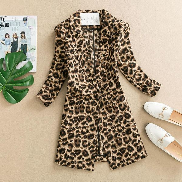 women's wool & blends suit small summer korean style ins vintage leopard print loose-fitting casual coat fashion, Black
women's wool & blends suit small summer korean style ins vintage leopard print loose-fitting casual coat fashion, Black