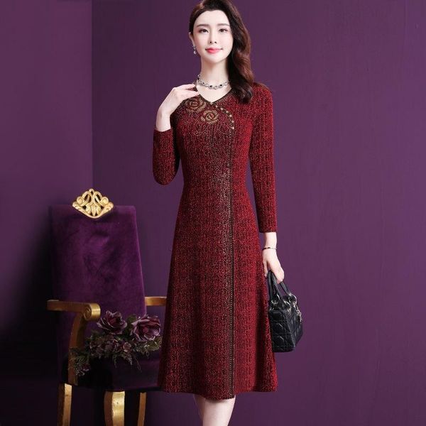 casual dresses dress female autumn/winter 2021 v-neck long sleeve plus size 6xl party vestidos y937, Black;gray
casual dresses dress female autumn/winter 2021 v-neck long sleeve plus size 6xl party vestidos y937, Black;gray