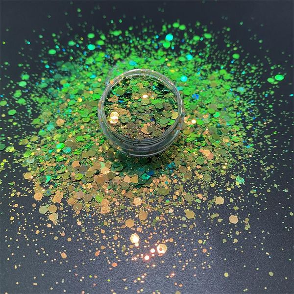 nail glitter 500g chameleon green yellow hexagon shaped mixed chunky powder color shifting for art diy crafts decoration, Silver;gold
nail glitter 500g chameleon green yellow hexagon shaped mixed chunky powder color shifting for art diy crafts decoration, Silver;gold