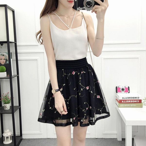 black lace skirt half-length female autumn and winter hakama elastic waist high mesh base short skirts
black lace skirt half-length female autumn and winter hakama elastic waist high mesh base short skirts