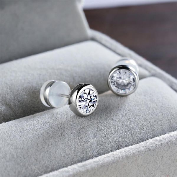stud female luxury crystal round stone earrings vintage silver color small for women cute white zircon wedding, Golden;silver
stud female luxury crystal round stone earrings vintage silver color small for women cute white zircon wedding, Golden;silver