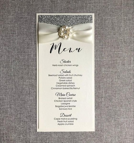 greeting cards me05 customized silver glitter wedding menu with ribbon and buckle
greeting cards me05 customized silver glitter wedding menu with ribbon and buckle