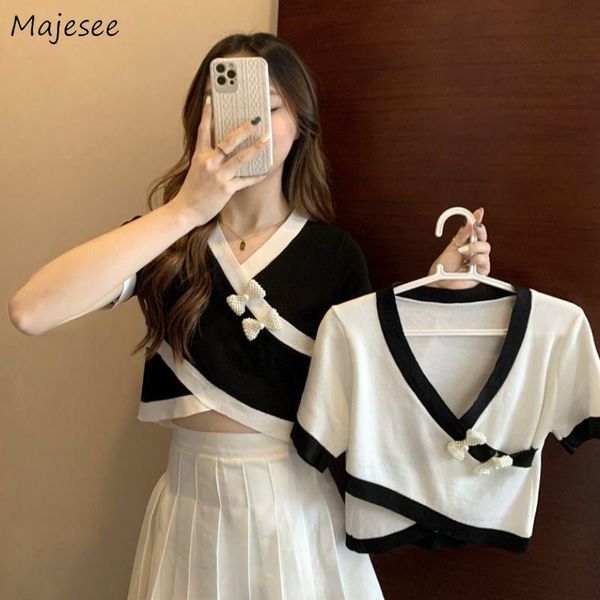 women's t-shirt t-shirts women v-neck short sleeve ly summer tees patchwork classic basic leisure all-match fashion ulzzang elegant sli, White
women's t-shirt t-shirts women v-neck short sleeve ly summer tees patchwork classic basic leisure all-match fashion ulzzang elegant sli, White