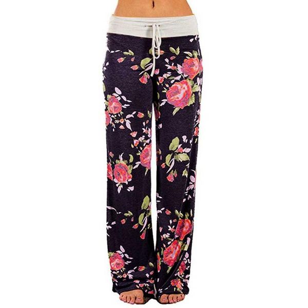 women high waist pants spring plus size floral print wide leg casual trousers comfortable stretch drawstring fashion long women's & cap, Black;white
women high waist pants spring plus size floral print wide leg casual trousers comfortable stretch drawstring fashion long women's & cap, Black;white