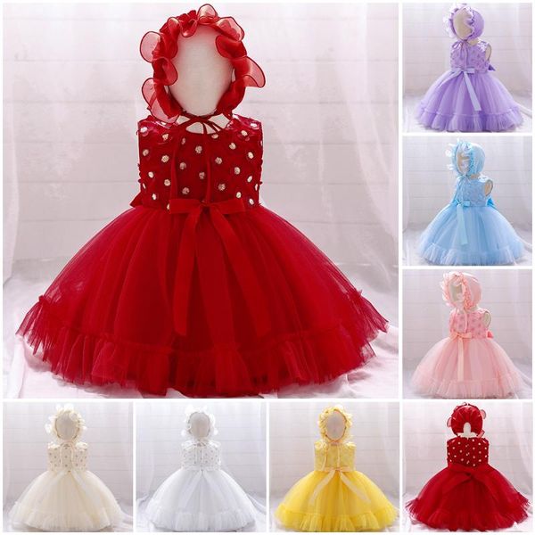 girl's dresses summer flower baptism clothing with hat 2 1 year birthday for baby girl lace princess, Red;yellow
girl's dresses summer flower baptism clothing with hat 2 1 year birthday for baby girl lace princess, Red;yellow