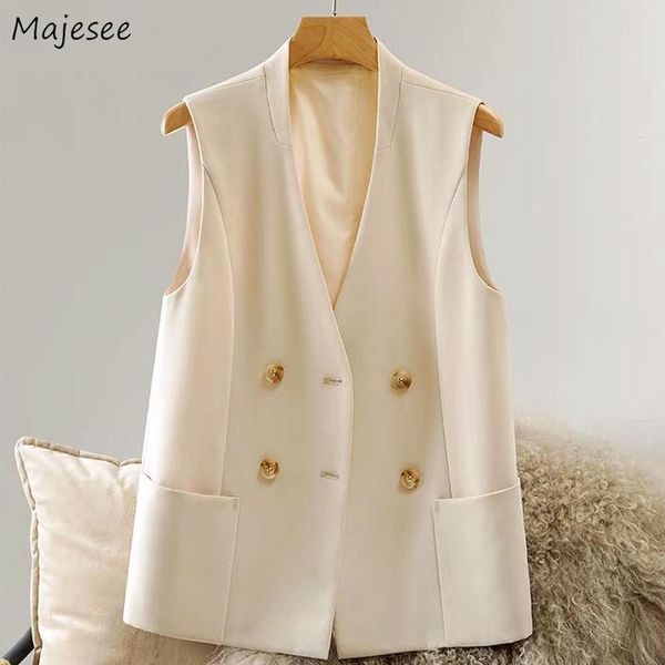 women's vests women autumn coats beige double breasted pockets design all-match back-slit aesthetic ladies casual daily harajuku fashio, Black;white
women's vests women autumn coats beige double breasted pockets design all-match back-slit aesthetic ladies casual daily harajuku fashio, Black;white