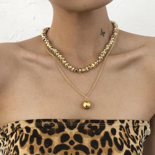 pendant necklaces gold color ball necklace for women alloy geometric chokers vintage punk party jewelry men wholesale, Silver
pendant necklaces gold color ball necklace for women alloy geometric chokers vintage punk party jewelry men wholesale, Silver