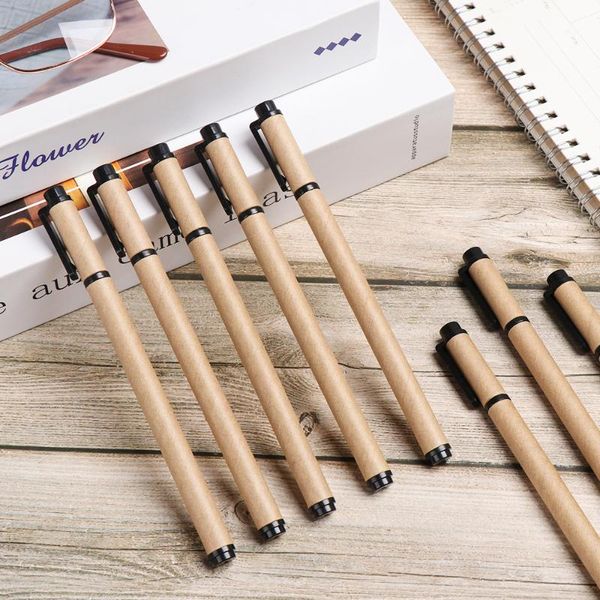 2/5pcs kraft paper neutral pen green eco friendly recycled gel pens black ink school office writing
2/5pcs kraft paper neutral pen green eco friendly recycled gel pens black ink school office writing