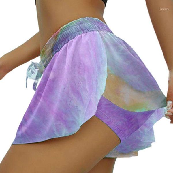 women's shorts women plus size 2 in 1 running with liner gradient tie-dye flowy ruffles drawstring mid rise sports gym loose leggings, White;black
women's shorts women plus size 2 in 1 running with liner gradient tie-dye flowy ruffles drawstring mid rise sports gym loose leggings, White;black