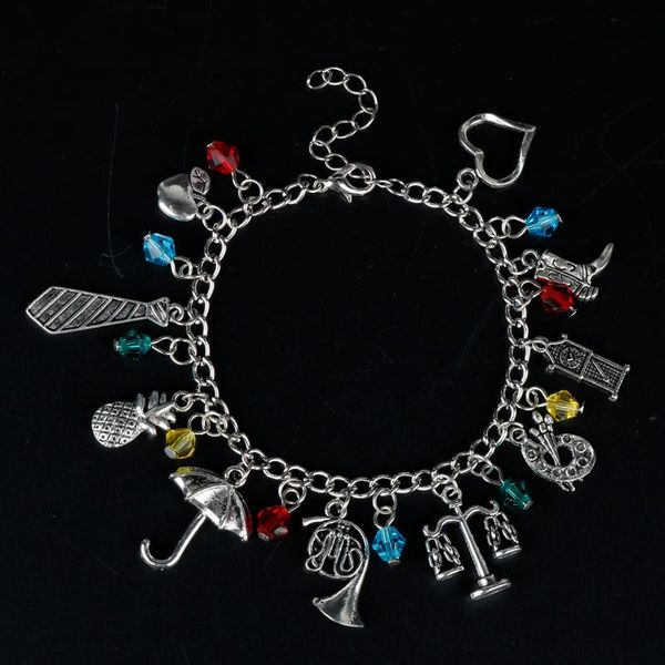 link, chain dutrieux how i met your mother umbrella french horn pendants bangles bracelets vintage romantic women movie jewelry, Black
link, chain dutrieux how i met your mother umbrella french horn pendants bangles bracelets vintage romantic women movie jewelry, Black
