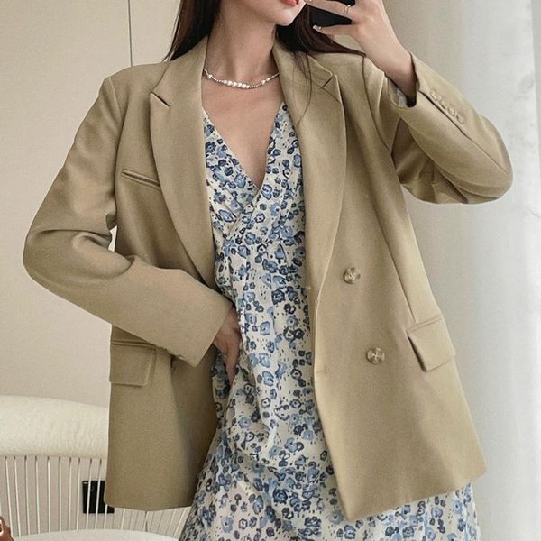 women's suits & blazers women loose 2021 double breasted autumn blazer jackets female elegant coat office ladies casual outerwear wb130, White;black
women's suits & blazers women loose 2021 double breasted autumn blazer jackets female elegant coat office ladies casual outerwear wb130, White;black
