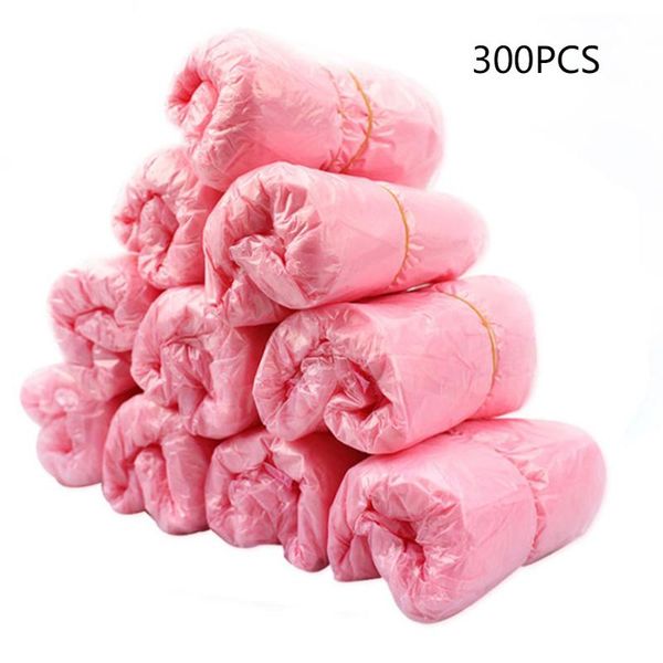 300pcs pink/blue disposable shoe covers plastic waterproof cover outdoor dust overshoes household merchandises
300pcs pink/blue disposable shoe covers plastic waterproof cover outdoor dust overshoes household merchandises