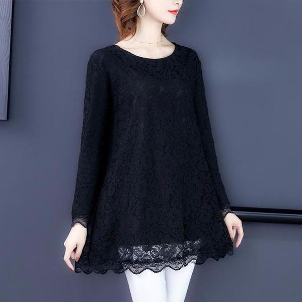women's blouses & shirts lace shirt blouse female long-sleeved spring autumn loose long sleeve o neck bottoming top, White
women's blouses & shirts lace shirt blouse female long-sleeved spring autumn loose long sleeve o neck bottoming top, White